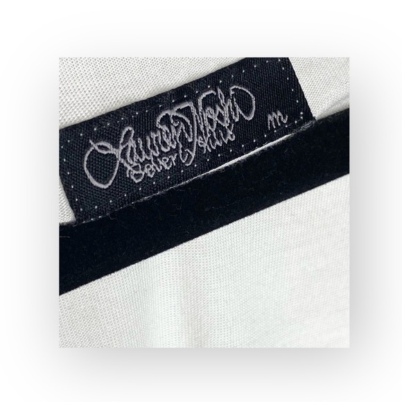 VHTF: Lauren Moshi โ๏ธ๏ธ Tess Color Foil Hippie Girl Swing Tee T Shirt โ๏ธ๏ธ White M - Picture 9 of 16